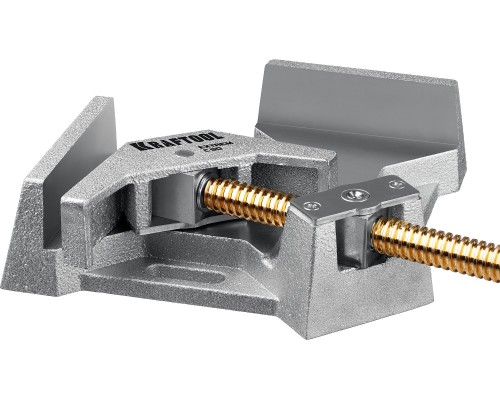 Экстрамощная стальная угловая струбцина для сварочных работ Extrem C90, глубина зажима 90 мм KRAFTOOL 32201