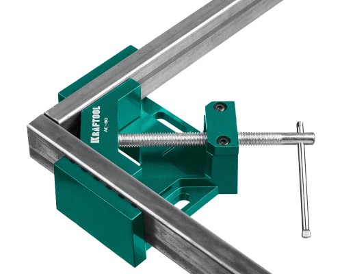 Мощная алюминиевая угловая струбцина AC-80, глубина зажима 70 мм KRAFTOOL 32202