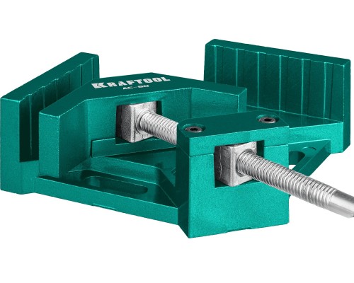 Мощная алюминиевая угловая струбцина AC-80, глубина зажима 70 мм KRAFTOOL 32202