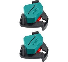 Пружинный угловой зажим CCS, два диапазона зажима 10-22/22-40 мм, 2 шт. KRAFTOOL 32205