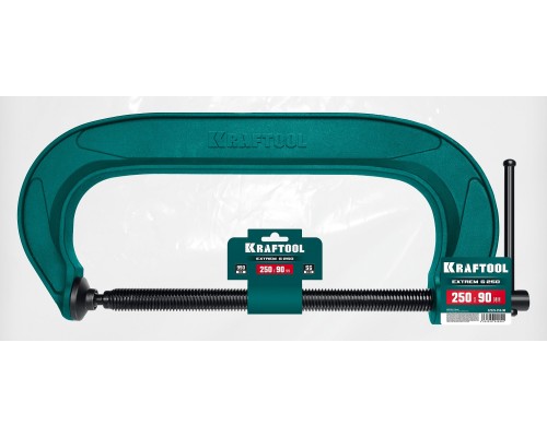 Струбцина G-образная Extrem-250, 250x90 мм KRAFTOOL 32229-250-90