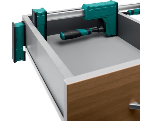 Корпусная струбцина Grand-300/450, 300/450 мм, сжатие/распор, 600 кгс, глубина зажима 95 мм KRAFTOOL 32240-30