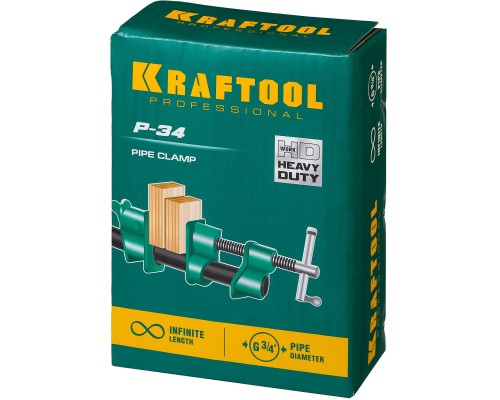 Трубная струбцина PC-34, 3/4" KRAFTOOL 32302-1