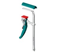 Струбцина KRAFTFLEX, KLT-160, 160/60 мм, универсальная, цельнокованая, рычажная, быстрозажимная, в T-track KRAFTOOL 32331-160