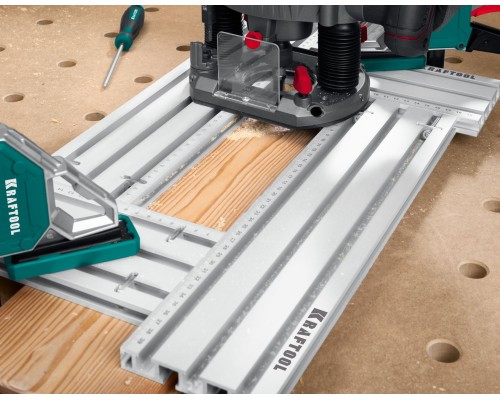 Шаблон фрезерный в комплекте с 2 упорами KRAFTFLEX MFS-200-400 мм, 4шт. KRAFTOOL 32807