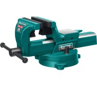 Кованые стальные тиски FORGE--130/150, с регулировкой компенсации люфта KRAFTOOL 32700-150