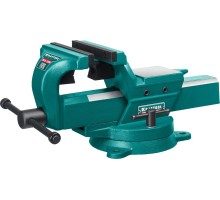 Кованые стальные тиски FORGE--155/200, с регулировкой компенсации люфта KRAFTOOL 32700-200