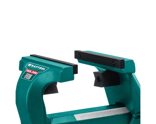 Кованые стальные тиски FORGE--155/200, с регулировкой компенсации люфта KRAFTOOL 32700-200