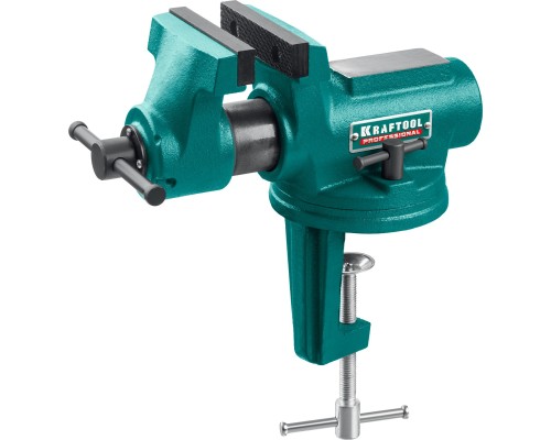 Универсальные мобильные тиски EXPERT 100 мм, в кейсе KRAFTOOL 32710-100