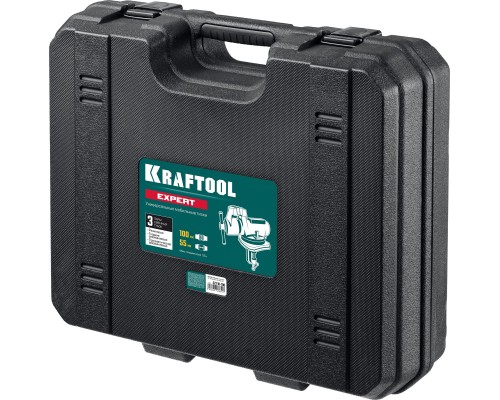 Универсальные мобильные тиски EXPERT 100 мм, в кейсе KRAFTOOL 32710-100