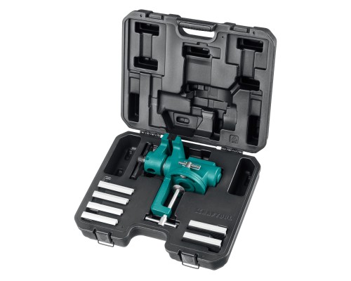 Универсальные мобильные тиски EXPERT 100 мм, в кейсе KRAFTOOL 32710-100