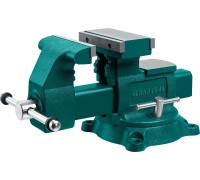 Слесарные тиски Reversible 165 мм, расход 324 мм KRAFTOOL 32705-165