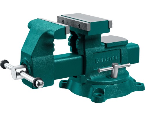 Слесарные тиски Reversible 165 мм, расход 324 мм KRAFTOOL 32705-165