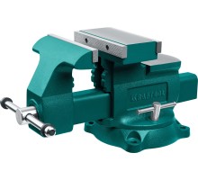 Слесарные тиски Reversible 200 мм, расход 368 мм KRAFTOOL 32705-200