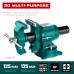 Чугунные слесарные тиски 3D Multi-Purpose, 125 мм KRAFTOOL 32706-125