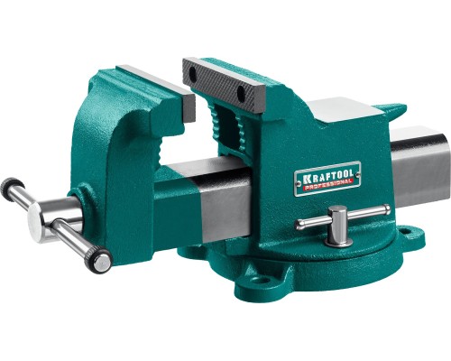 Стальные слесарные тиски STEEL, 100 мм KRAFTOOL 32701-100