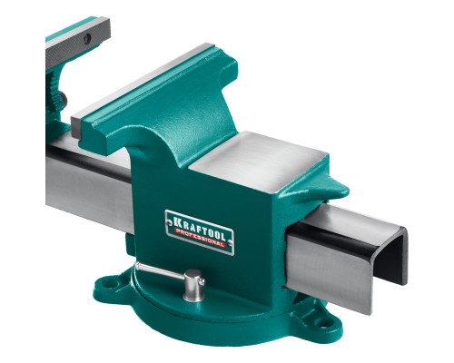 Стальные слесарные тиски STEEL, 100 мм KRAFTOOL 32701-100