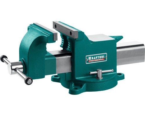 Стальные слесарные тиски STEEL, 150 мм KRAFTOOL 32701-150