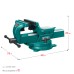 Кованые стальные тиски FORGE--155/200, с регулировкой компенсации люфта KRAFTOOL 32700-200
