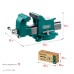 Стальные слесарные тиски STEEL, 100 мм KRAFTOOL 32701-100