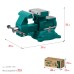 Слесарные тиски Reversible 140 мм, расход 273 мм KRAFTOOL 32705-140