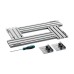 Шаблон фрезерный в комплекте с 2 упорами KRAFTFLEX MFS-200-400 мм, 4шт. KRAFTOOL 32807