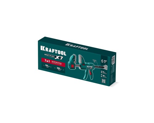 Многофункциональная быстрозажимная струбцина KRAFTFLEX X7 150 KRAFTOOL 32777-150