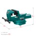 Кованые стальные тиски FORGE--130/150, с регулировкой компенсации люфта KRAFTOOL 32700-150