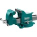 Стальные слесарные тиски STEEL, 100 мм KRAFTOOL 32701-100