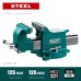 Стальные слесарные тиски STEEL, 125 мм KRAFTOOL 32701-125