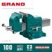 Слесарные тиски GRAND, 100 мм KRAFTOOL 32702-100