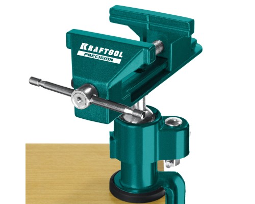 Шарнирно-поворотные тиски Precision, 75 мм KRAFTOOL 32711-75
