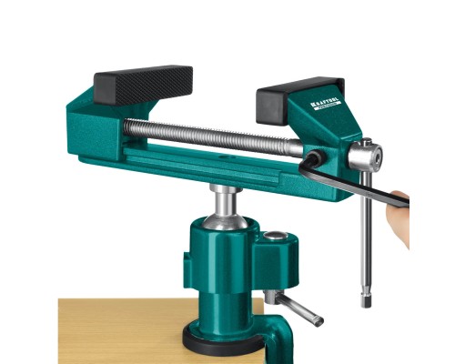 Шарнирно-поворотные тиски Precision, 75 мм KRAFTOOL 32711-75