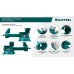 Слесарные тиски Reversible 165 мм, расход 324 мм KRAFTOOL 32705-165
