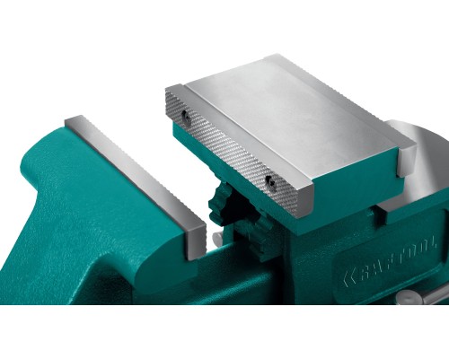 Слесарные тиски Reversible 200 мм, расход 368 мм KRAFTOOL 32705-200