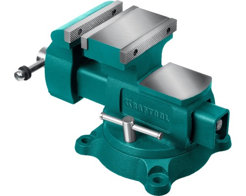 Слесарные тиски Reversible 200 мм, расход 368 мм KRAFTOOL 32705-200