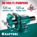 Чугунные слесарные тиски 3D Multi-Purpose, 125 мм KRAFTOOL 32706-125