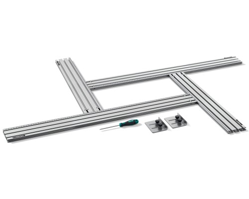 Шаблон фрезерный в комплекте с 2 упорами KRAFTFLEX MFS-700-1000 мм, 4 шт. KRAFTOOL 32810