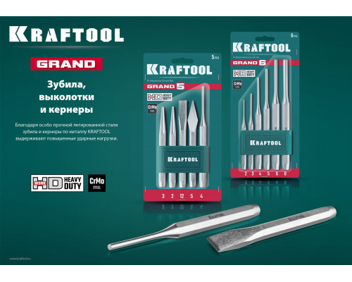 Слесарное зубило по металлу Grand, 16x180 мм KRAFTOOL 2103-16 Слесарное зубило по металлу Grand, 16x180 мм KRAFTOOL 2103-16