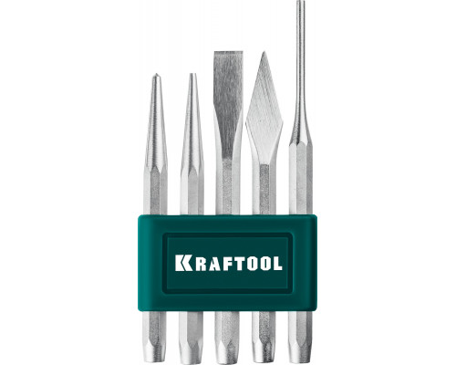 Набор зубил и кернеров Grand-5, 5 предметов KRAFTOOL 21075-H5 Набор зубил и кернеров Grand-5, 5 предметов KRAFTOOL 21075-H5