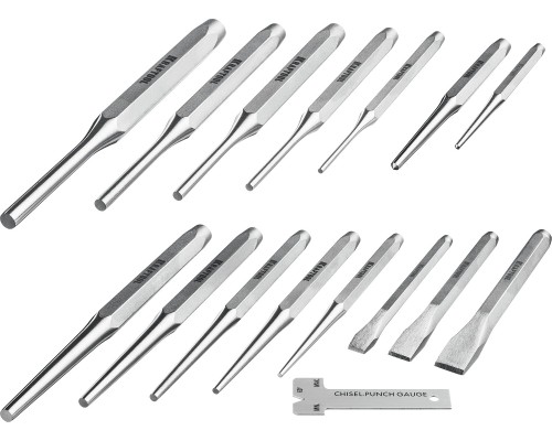 Набор зубил и кернеров Grand-15, 15 предметов KRAFTOOL 21075-H15