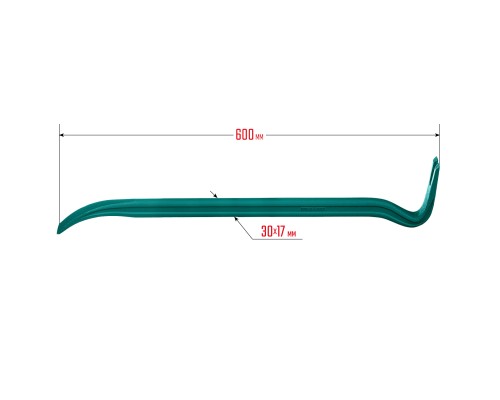 Двутавровый лом-гвоздодер GRAND, 600 мм, 30x17 мм KRAFTOOL 21900-60