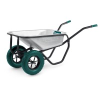 Тачка строительная двухколесная MAXDrive-2 110 л, 280 кг KRAFTOOL 39860