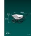 Тачка строительная двухколесная MAXDrive-2 110 л, 280 кг KRAFTOOL 39860