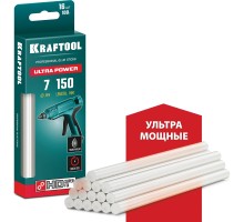 Ультрамощные клеевые стержни Ultra Power, 7x150 мм, 16 шт., прозрачные KRAFTOOL 06837-16