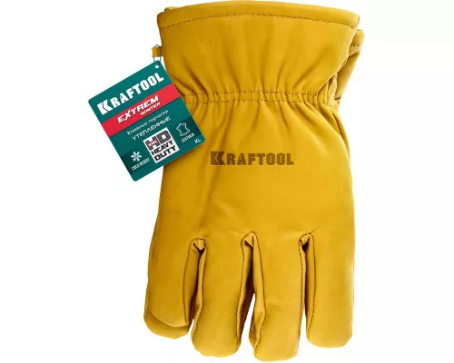 Утепленные кожаные рабочие перчатки EXTREM Winter, XL (10) KRAFTOOL 1137-XL Утепленные кожаные рабочие перчатки EXTREM Winter, XL (10) KRAFTOOL 1137-XL