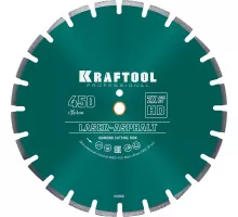 Алмазный диск LASER-ASPHALT 450 мм (25.4/20 мм, 10х4.0 мм) KRAFTOOL 36687-450