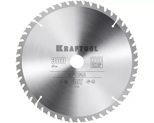 Пильный диск по дереву Optima, 300x32 мм, 48Т KRAFTOOL 36951-300-32 Пильный диск по дереву Optima, 300x32 мм, 48Т KRAFTOOL 36951-300-32