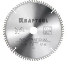 Пильный диск по алюминию Multi Material, 250x32 мм, 80Т KRAFTOOL 36953-250-32
