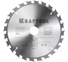 Пильный диск по дереву Fast, 210x30 мм, 24Т KRAFTOOL 36950-210-30